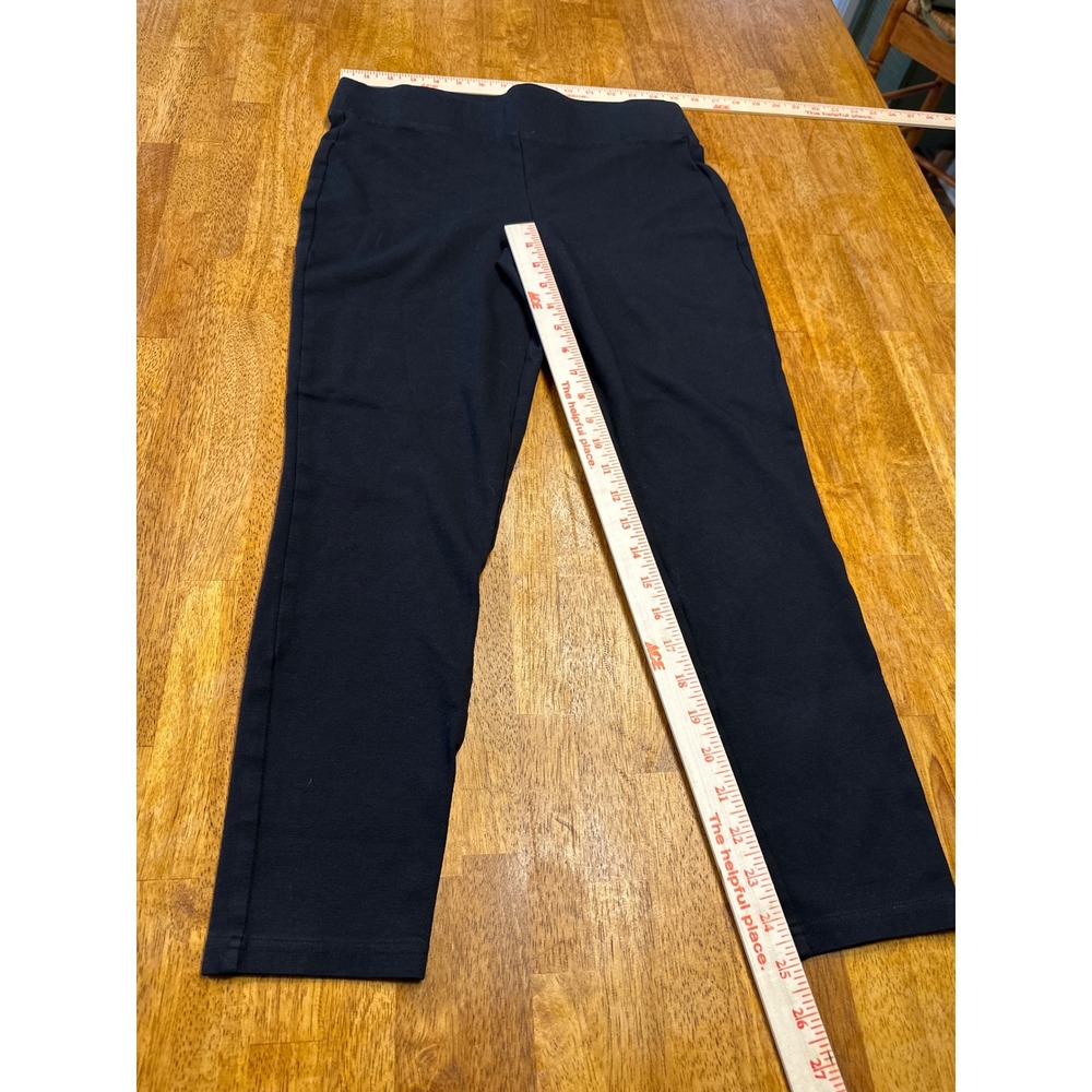 Loft Outlet Womens Black Leggings Size Medium Stretch Pull On Slim Pants